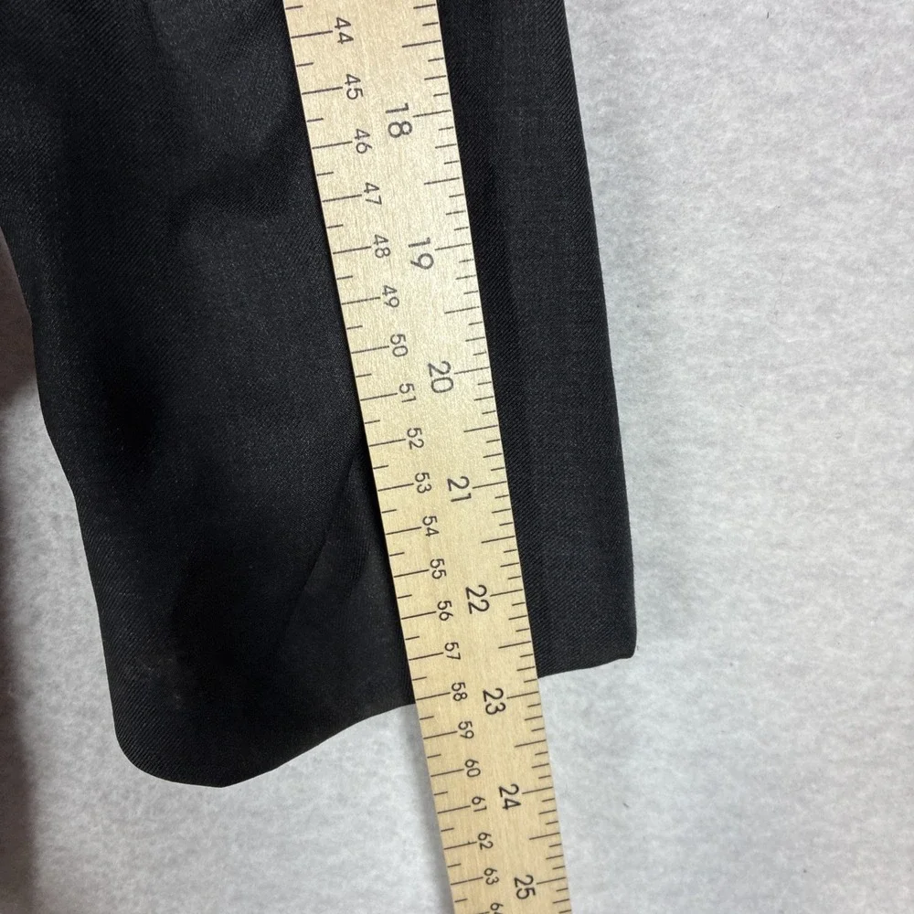 Vintage Polo Ralph Lauren Blue Label Three Button Black Blazer Made in Italy 38S